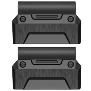 moVear | 22mm watch strap adapter for Garmin QuickFit 26mm Fenix / Epix / Quatix / Tactix / Enduro - 51mm | Black, Stainless steel +PVD