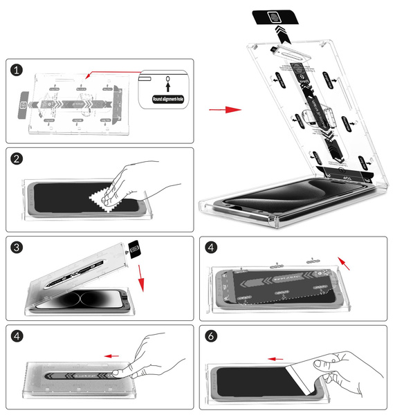 2 pcs. | moVear mBOX GLASS mSHIELD 2.5D for Samsung Galaxy S25+/S24+ (Plus) (6.7") (easy installation)