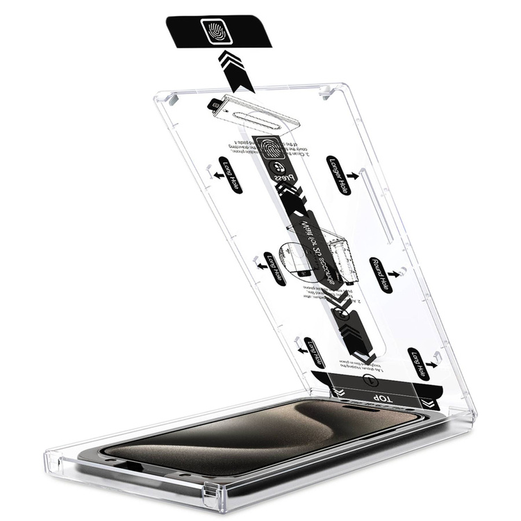 moVear mBOX GLASS mSHIELD 3D PRO für Apple iPhone 15 Pro (6.1") (einfache Installation)