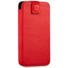 moVear pocketCase C+ Einschubtasche aus Leder für Samsung rozmiar M (ok 148 x 71 x 8mm) | Nappaleder (Rot)