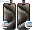 2 Stk. | moVear mBOX GLASS mSHIELD 3D PRO privacy für Apple iPhone 15 Pro (6.1") (Privatisieren, mit Applikator)