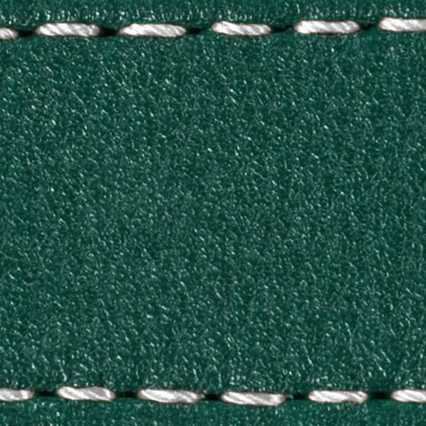 Watch strap pad W1 20mm | Bottle green / White thread