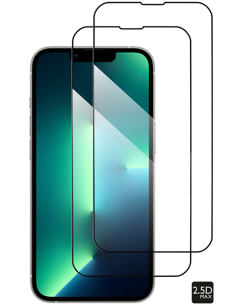 2 Stk. | moVear GLASS mSHIELD 2.5D MAX für Apple iPhone 16e / 14 / 13 / 13 Pro (6.1") (Handyhülle freundlich)