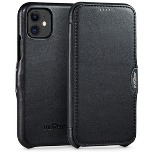 moVear flipSide C Leather case for Apple iPhone 11 (6.1") | Smooth leather (Black)