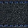 Gurt C1 26mm | Schwarz / Navy blau Thread | Lederteile ohne Schnalle
