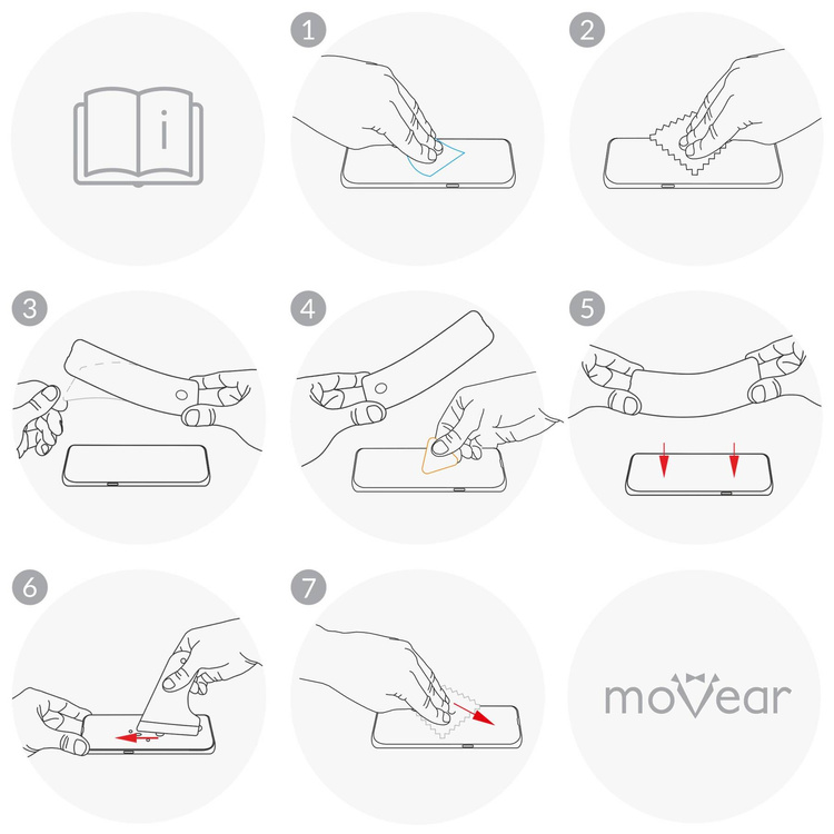 2 Stk. | moVear flexible mSHIELD 2D für Apple iPhone 12 Pro / 12 (6.1"). Gepanzertes Hybridglas.