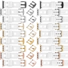 moVear Prestige R1 24mm Weiß Lederarmband für Apple Watch 10 / 9 / 8 / 7 / 6 / 5 / 4 / SE (46/45/44mm) & Ultra (49mm) | Weiß Nähte [Größen XS-XXL und Schnalle zur Auswahl]