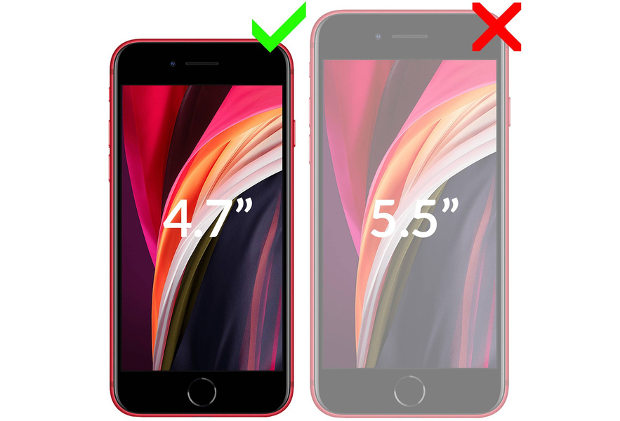 moVear GLASS mSHIELD 2.5D MATT für Apple iPhone 6 / 6s (4.7") | (Antireflex, Handyhülle freundlich)