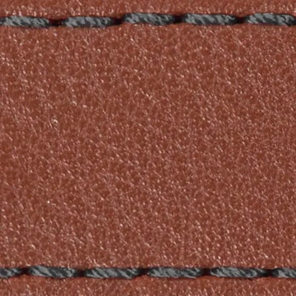 Strap C1 24mm | Brown / Graphite thread | Leather parts without buckle