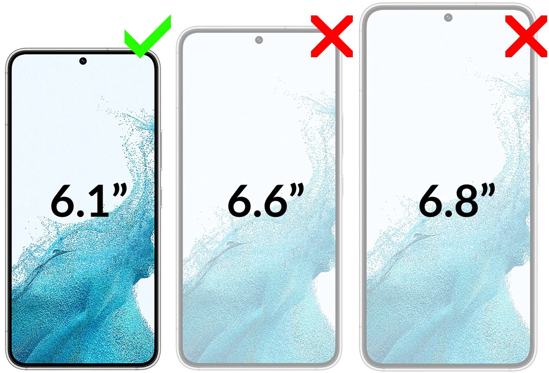 2 pcs. | moVear GLASS mSHIELD 2.5D MAX for Samsung Galaxy S22 (6.1") (case friendly)