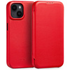 moVear flipSide 4S Ledertasche für Apple iPhone 14 (6,1") | Glatte Leder, Handy Hülle book type (Rot)