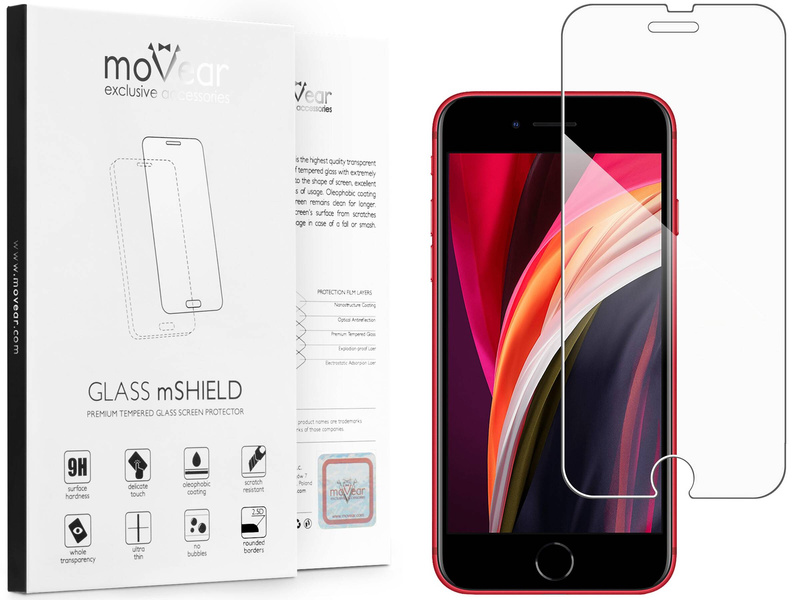 moVear GLASS mSHIELD 2.5D für Apple iPhone 6 / 6s (4.7") (Handyhülle freundlich)