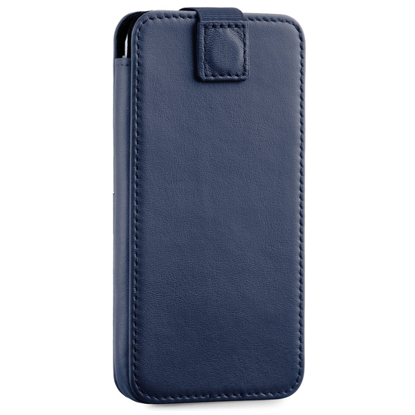 moVear pocketCase C+ Einschubtasche aus Leder für Apple iPhone 16/15/14 Plus, 13/12/11 Pro MAX, Xs MAX / 11 / XR / 8/7/6 Plus | Nappaleder (Blau)