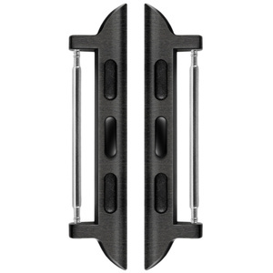 moVear | 20mm watch strap adapter for Apple Watch 9/8/7/6/SE/5/4/3/2/1 (45/44/42mm) & Ultra (49mm) | Black, Stainless steel +PVD