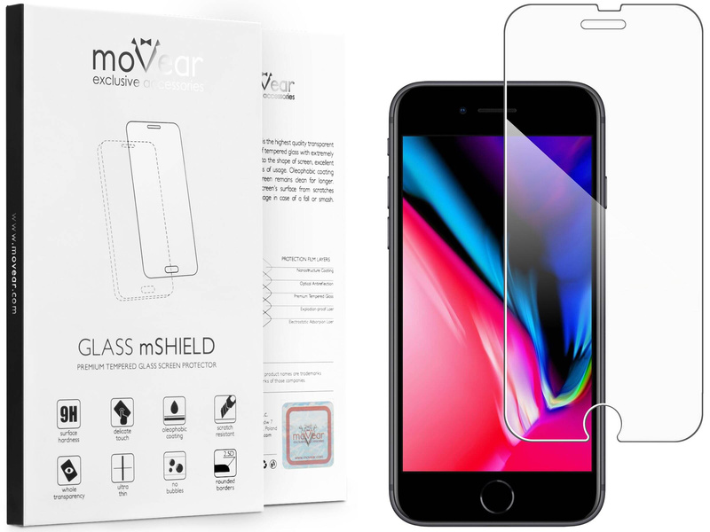 moVear GLASS mSHIELD 2.5D für Apple iPhone 6 Plus / 6s Plus (5.5") (Handyhülle freundlich)