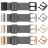 moVear Prestige S1 Lederarmband für Garmin QuickFit 26mm (Fenix / Epix / Quatix / Tactix / Enduro - 51mm) Grau [Schließe nach Wahl]
