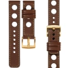 moVear Prestige R1 26mm Uhrenarmband aus Leder | Dunkelbraun, Dunkelbraun Nähte [Größen XS-XXL und Schnalle zur Auswahl]