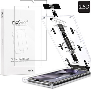 2 Stk. | moVear mBOX GLASS mSHIELD 2.5D für Samsung Galaxy S24 Ultra (6.8") (einfache Installation)