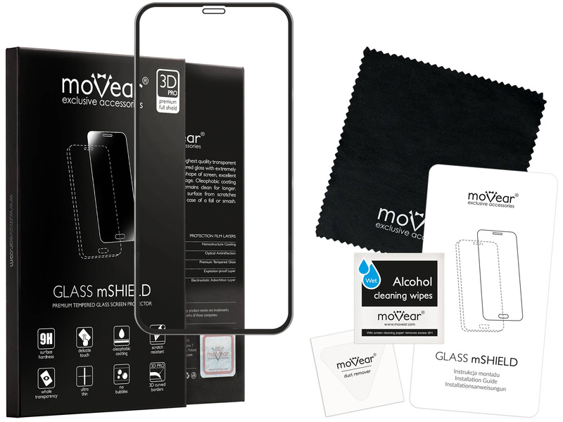 moVear GLASS mSHIELD 3D PRO MATT für Apple iPhone 11 Pro Max / Xs Max (6.5") | (Antireflex)