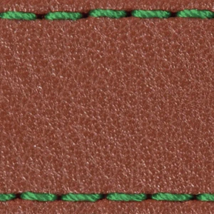 Watch strap pad W1 24mm | Brown / Green thread