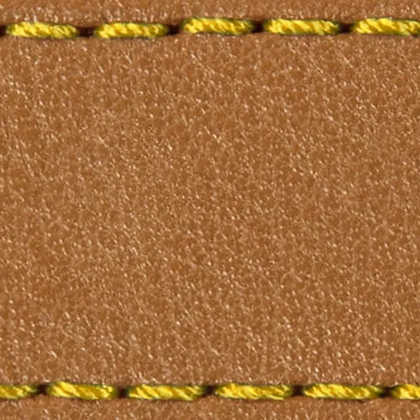 Watch strap pad W1 18mm | Light brown / Yellow thread