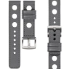 moVear Prestige R1 22mm leather watch strap | Gray, Gray stitching [sizes XS-XXL and buckle to choose from]