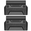 moVear | Schwarz 22mm Armbandadapter für Garmin QuickFit 26mm Fenix / Epix / Quatix / Tactix / Enduro - 51mm | Schwarz Rostfreier Stahl +PVD