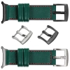 moVear Prestige C1 22mm Flaschengrün Lederarmband für Samsung Galaxy Watch Ultra | Flaschengrün Nähte [Größen XS-XXL und Schnalle zur Auswahl]