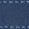 Strap C1 24mm | Navy blue / Sky blue thread | Leather parts without buckle