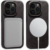 moVear flipSide 4S Ledertasche für Apple iPhone 14 Pro (6.1") | Glatte Leder, Handy Hülle book type (Schwarz)