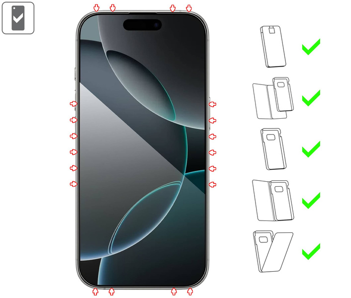 2 Stk. | moVear mBOX GLASS mSHIELD 2.5D MAX privacy für Apple iPhone 16 Pro Max (6.9") (Anti-Spionage, mit Applikator)