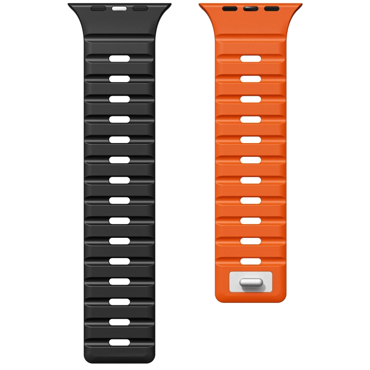 Silikonarmband SIL M1 für Apple Watch 10 / 9 / 8 / 7 / 6 / 5 / 4 / SE (42/41/40mm) | Schwarz