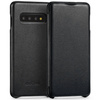 moVear flipSide S Leather slim case for Samsung Galaxy S10+ (Plus) (6.4") | Smooth leather (Black)