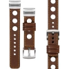 moVear Prestige R1 Leather strap for Garmin QuickFit 26mm (Fenix / Epix / Quatix / Tactix / Enduro - 51mm) Dark brown, Dark brown stitching [sizes XS-XXL and buckle to choose from]