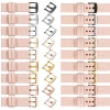 moVear Prestige S1 22mm Lederarmband für Garmin Vivoactive 4, Venu 3/2 Fleisch rosa [Schließe nach Wahl]