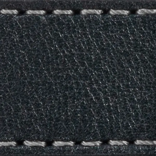 Gurt C1 24mm | Schwarz / Grau Thread | Lederteile ohne Schnalle