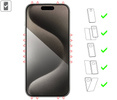 2 Stk. | moVear mBOX GLASS mSHIELD 3D PRO privacy für Apple iPhone 15 Pro (6.1") (Privatisieren, mit Applikator)