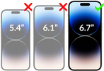 moVear GLASS mSHIELD 3D PRO-E für Apple iPhone 14 Pro Max (6.7") (Handyhülle freundlich)