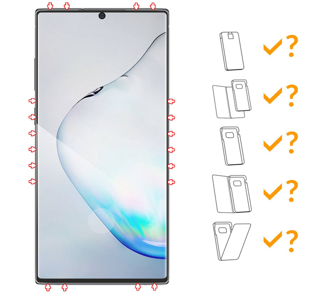 moVear GLASS mSHIELD 3D für Samsung Galaxy Note 10+ (Plus) (6.8") (Vollbildschutz)