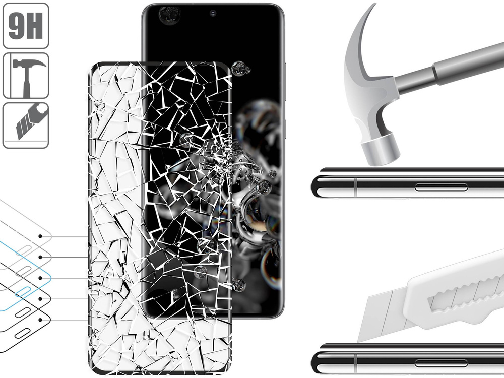 moVear GLASS mSHIELD 3D für Samsung Galaxy S20 Ultra (6.9") (Vollbildschutz)