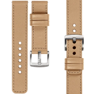 moVear Prestige C1 leather watch strap | Cappuccino