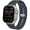 Silikonarmband SIL M1 für Apple Watch 10 / 9 / 8 / 7 / 6 / 5 / 4 / SE (46/45/44mm) & Ultra (49mm) | Schwarz