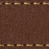 Strap C1 21mm | Dark brown / Gold thread | Leather parts without buckle