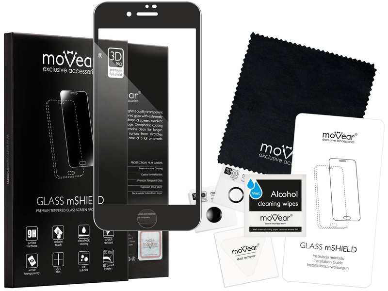 moVear GLASS mSHIELD 3D PRO for Apple iPhone 8 / 7 (4.7") (full screen protection)