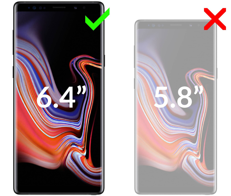 2 Stk. | moVear GLASS mSHIELD 3D für Samsung Galaxy Note 9 (6.3") (Vollbildschutz)