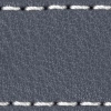 Gurt C1 21mm | Stahlgrau / Weiß Thread | Lederteile ohne Schnalle