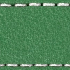 Strap C1 23mm | Green / White thread | Leather parts without buckle