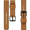 moVear Prestige C1 22mm Light brown Leather strap for Huawei Watch 5 4 3 2 1 - GT / Pro / Ultimate (48/46mm) | Light brown stitching [sizes XS-XXL and buckle to choose from]