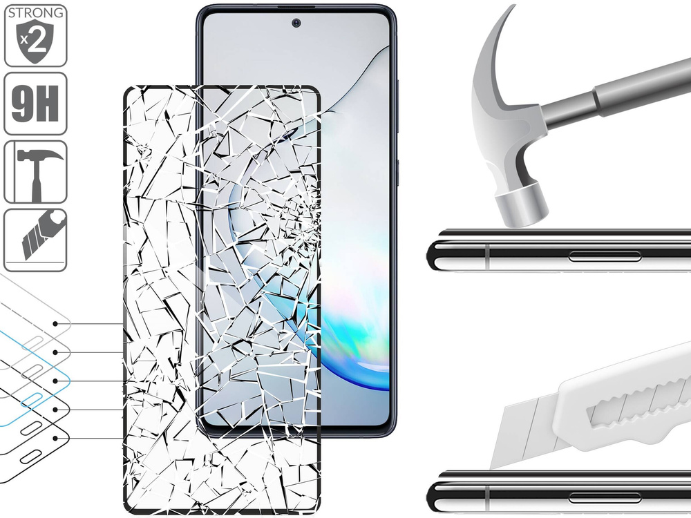 moVear GLASS mSHIELD 2.5D MAX for Samsung Galaxy Note 10 Lite (6.7") (case friendly)