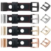 moVear Prestige R1 Lederarmband für Garmin QuickFit 22mm (Fenix / Forerunner / Epix / Instinct / Enduro / Quatix / MARQ - 47/45mm) Schwarz, Schwarz Nähte [Größen XS-XXL und Schnalle zur Auswahl]